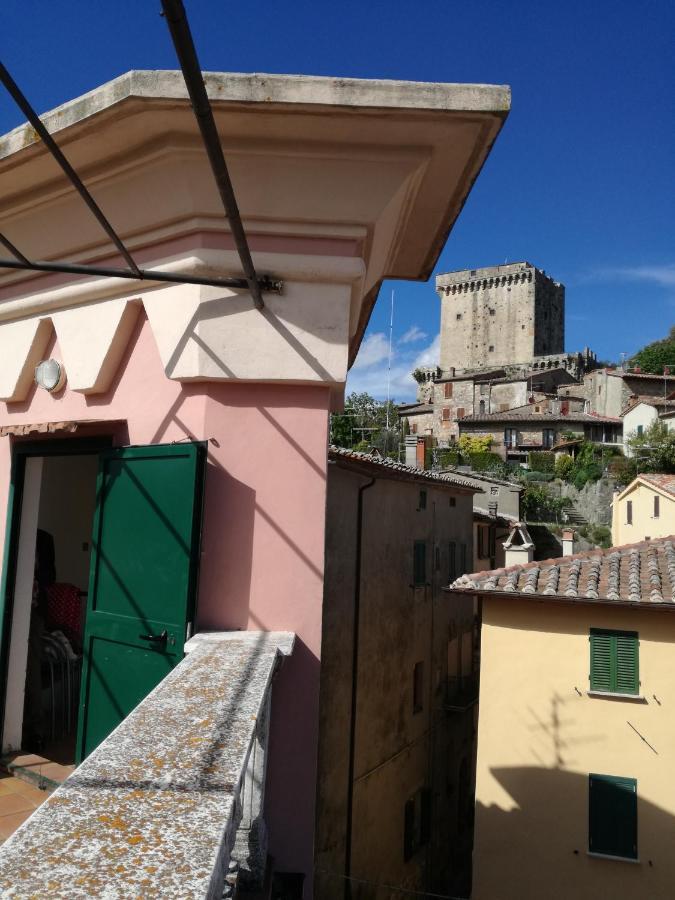 Mansarda Con Solarium Panoramico Su Centro Storico Di Sarteano Vicino Alle Famose Terme Della Val D'Orcia Apartman Kültér fotó