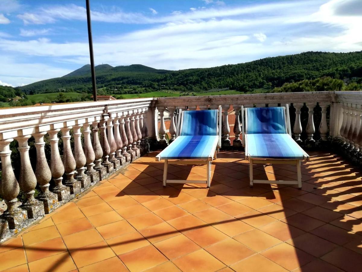 Mansarda Con Solarium Panoramico Su Centro Storico Di Sarteano Vicino Alle Famose Terme Della Val D'Orcia Apartman Kültér fotó