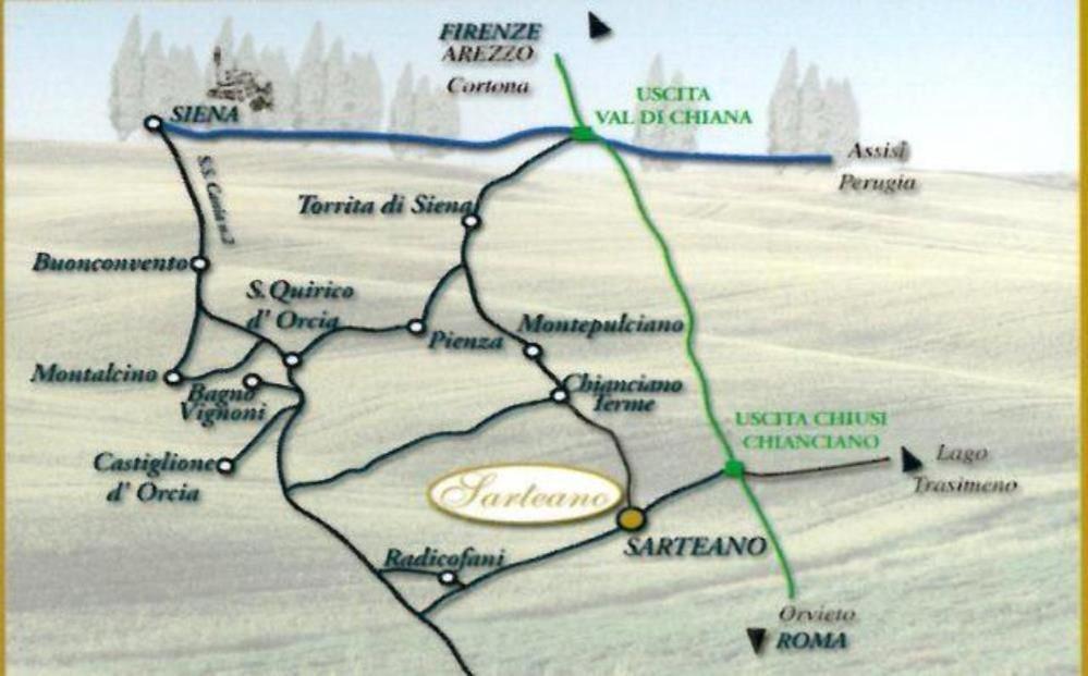 Mansarda Con Solarium Panoramico Su Centro Storico Di Sarteano Vicino Alle Famose Terme Della Val D'Orcia Apartman Kültér fotó